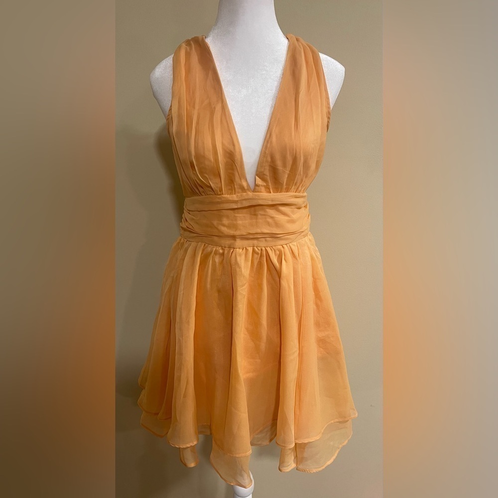 Abercrombie&Fitch light orange flowy dress​​​​​​